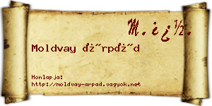 Moldvay Árpád névjegykártya